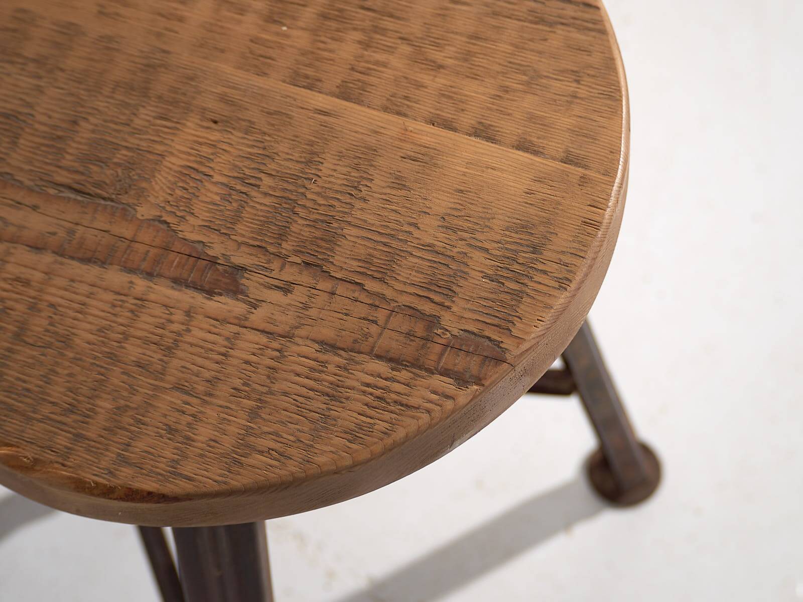 Round industrial stool (c.1950) #8