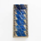 Pair of Mid-century Modern Style Italian Murano Glass and Brass Sconces