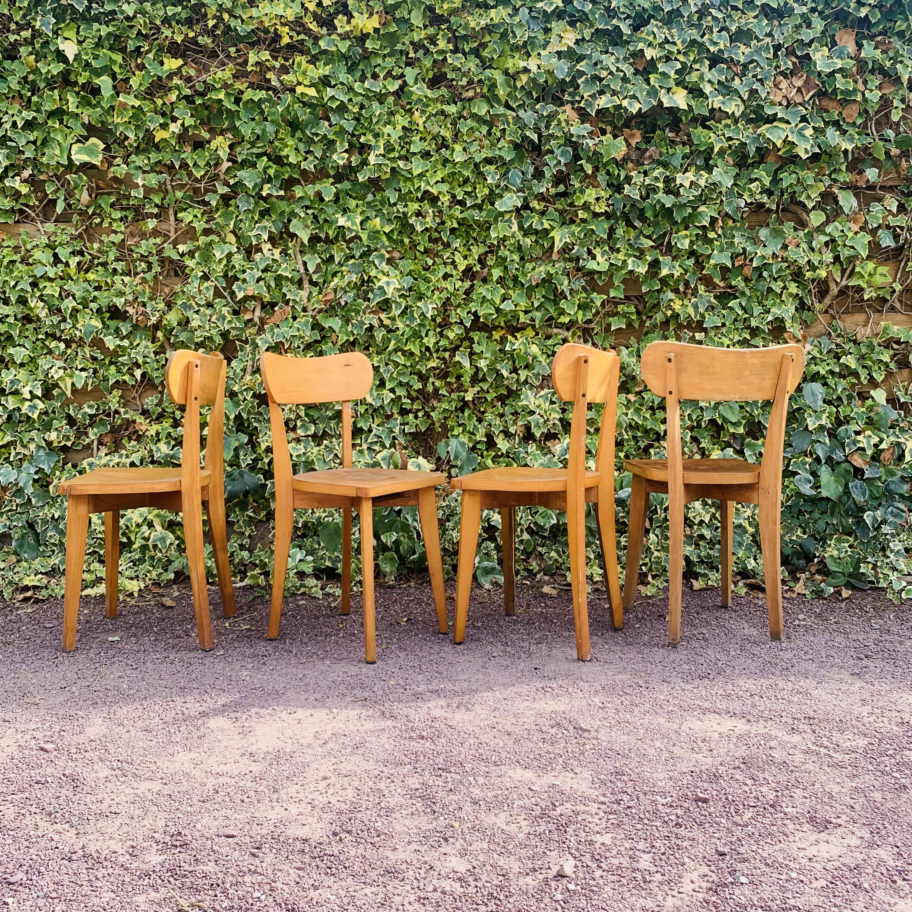 Set of 4 bistro chairs