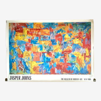 Affiche originale du musée d’Art moderne de New York (Moma) Edition de 1989 Jasper Johns - Map