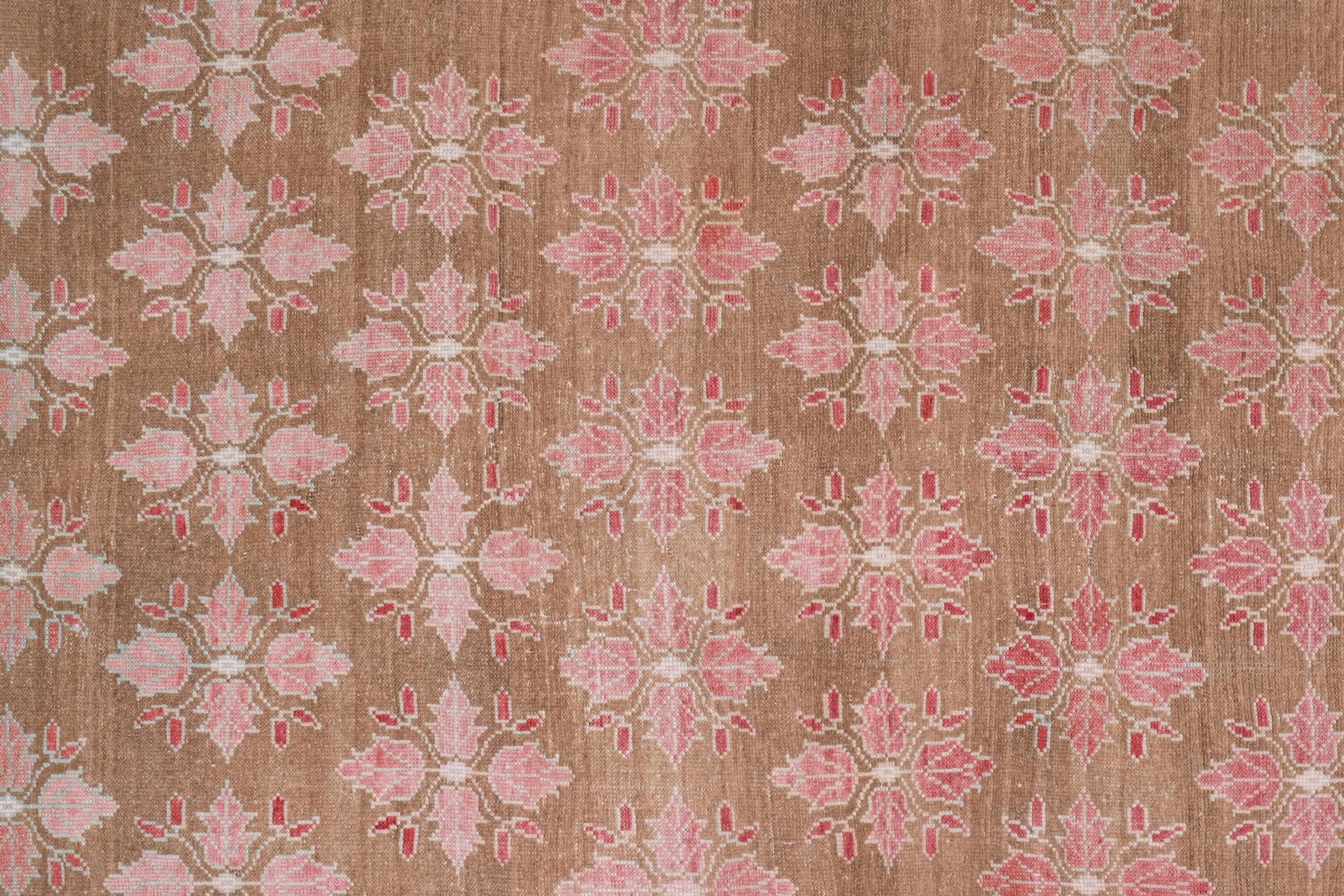 Vintage Floral Turkish Karapinar Rug 4'3" X 10'4"