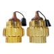 Pair of pendant lamps Carl Fagerlund Orrefors vintage 1960