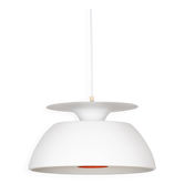Lampe suspendue vintage danoise Jutlandia par Jorgen Hoj, Holmegaard, années 1970.