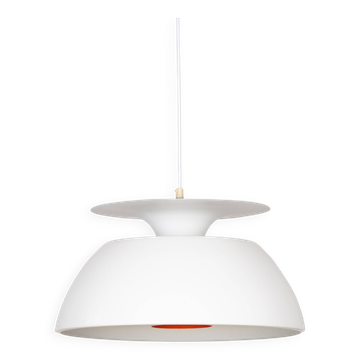 Vintage Danish pendant lamp Jutlandia by Jorgen Hoj, Holmegaard, 1970s.