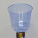 Paire De Bougeoirs Photophores Verre Bleu Soufflé En Cage Dlg Felipe Derflingher