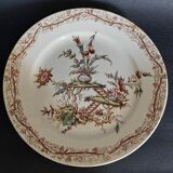 Ironstone plate by Keller and Guérin in Lunéville, late 19th century