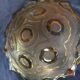Huge ceiling lamp chandelier yellow glass art deco
