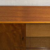Mid Century Retro Teak & Glass Bookcase by Herbert E. Gibbs Circa 1960
