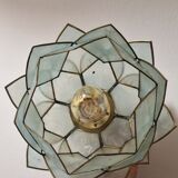 Pair of hanging lamps in mother-of-pearl