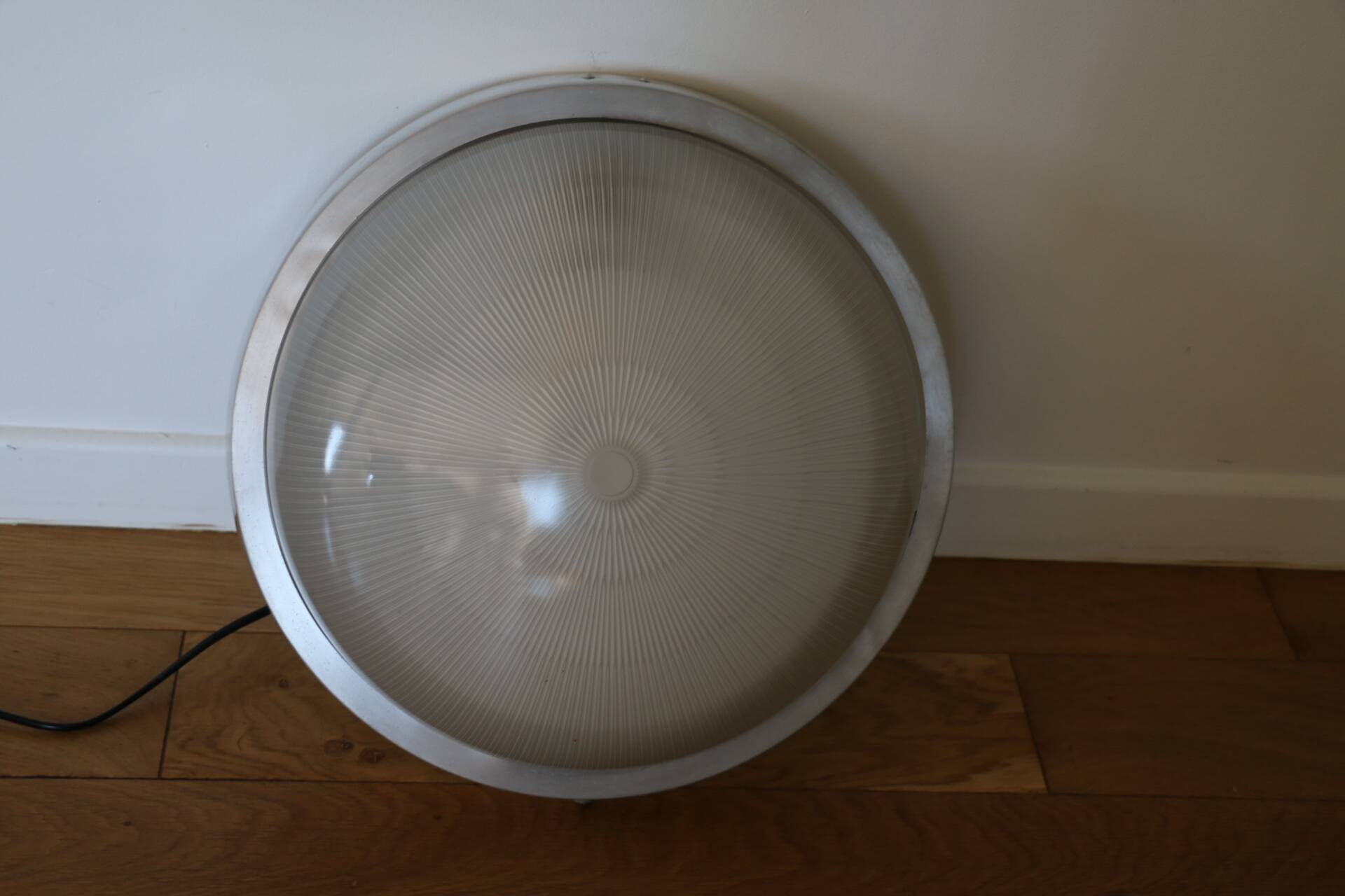 Applique, plafonnier en verre holophane XXL