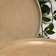 Set of 6 stoneware dessert plates