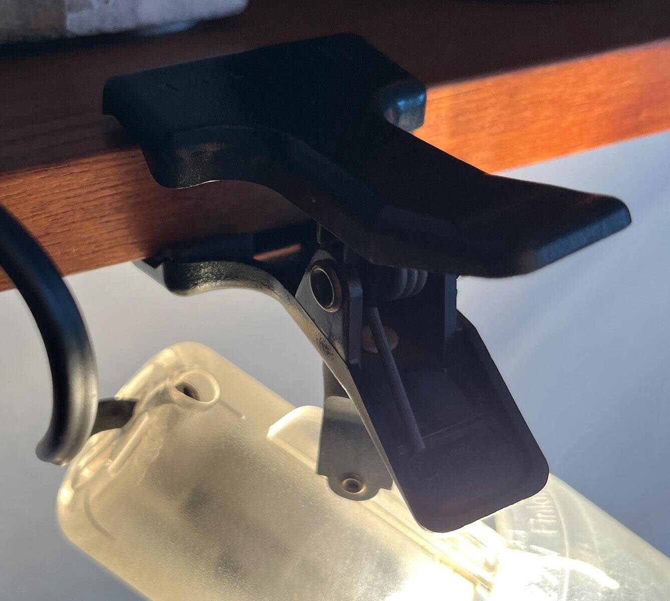 Clamp lamp or postmodern shelf by Lival, Finland, 1980s