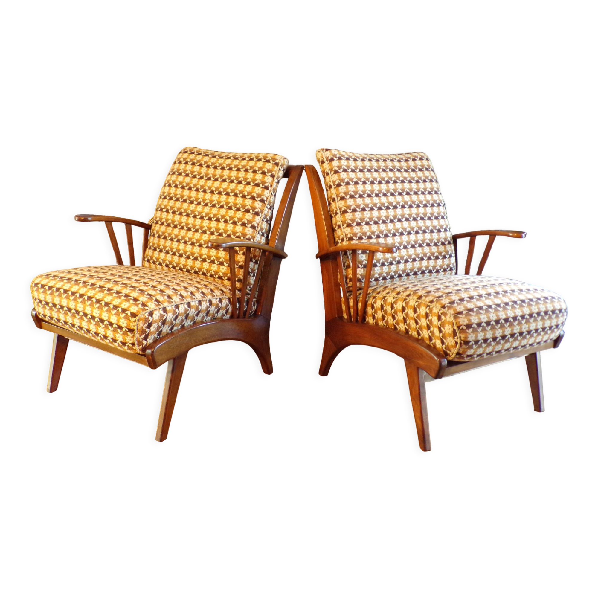 Pair of Scandinavian armchairs