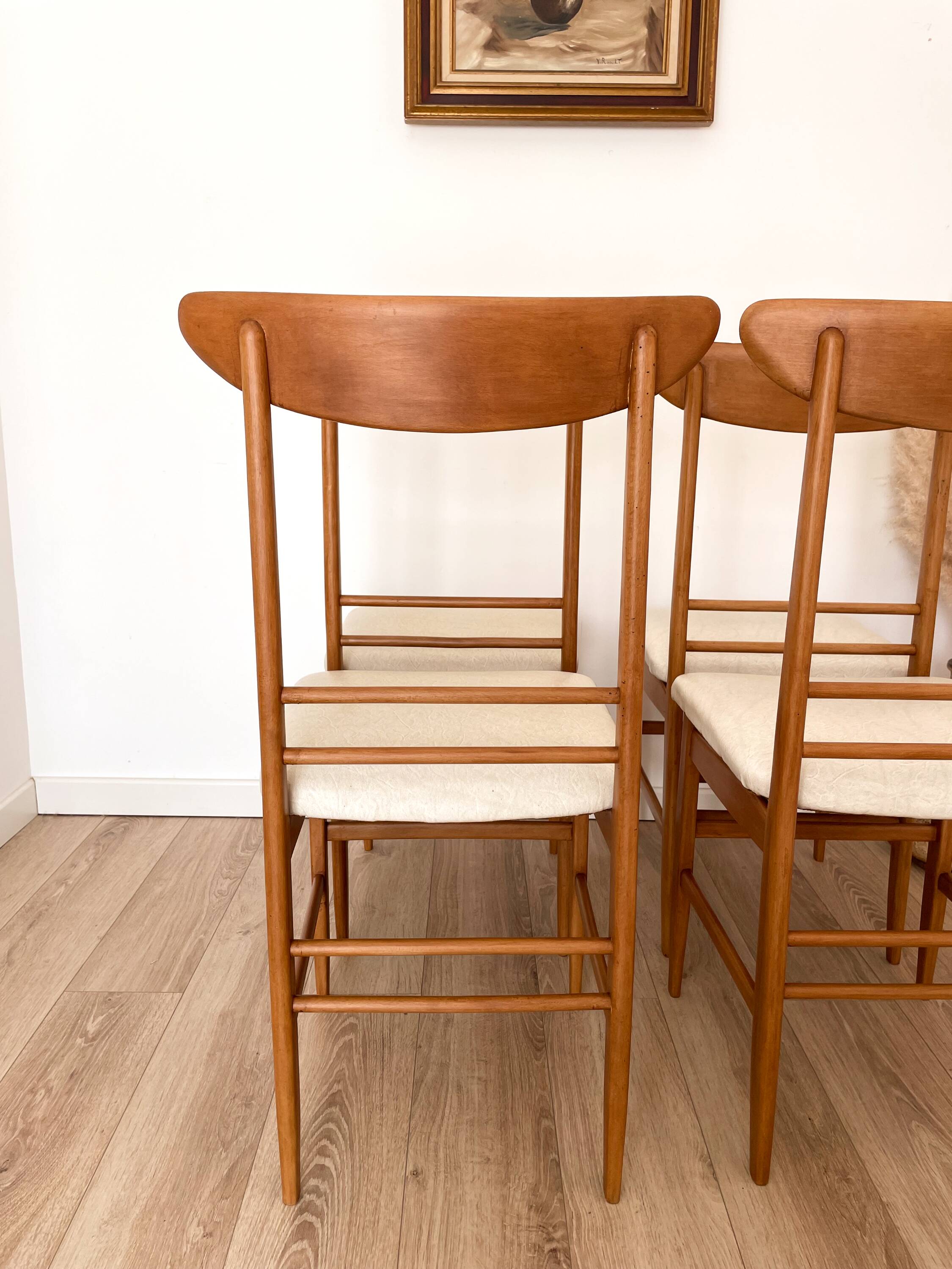 Set of 4 chairs, 1960s