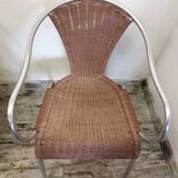 Stackable patio armchairs