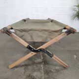 Military folding camp bed