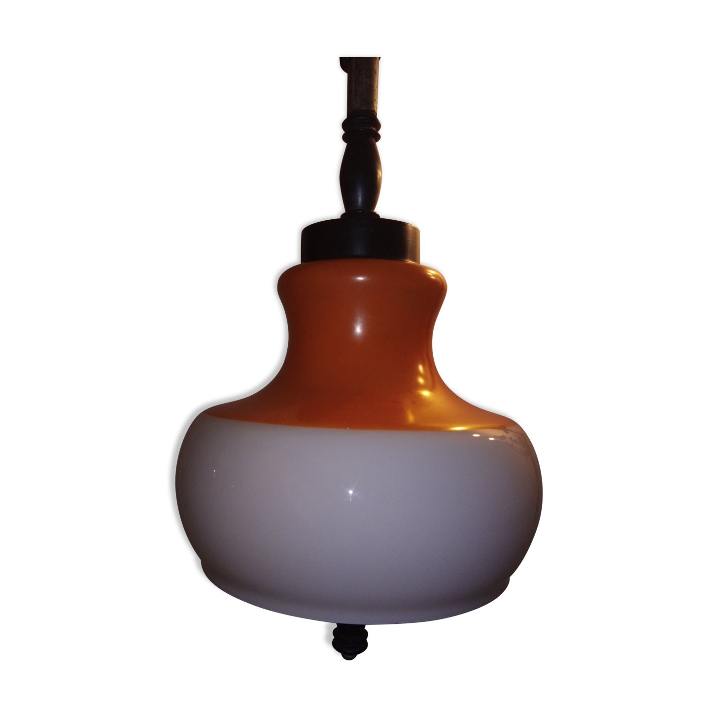 Hanging monte and drop 70's opaline