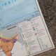 Old school map MDI Indian Union Pakistan Ceylon / Japan Korea
