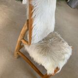 Chaise fausse fourrure
