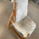 Faux fur chair