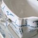 Pompadour ironstone sauceboat, Clairefontaine factory