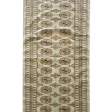New grey bokhara runner rug - 78x234cm