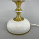 1970's Milk Glass Brass Table Lamp by Napako