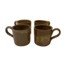 Set of 4 stoneware espresso cups