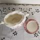 English porcelain coffee cup and sugar bowl