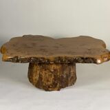 Salon table in racine vernie