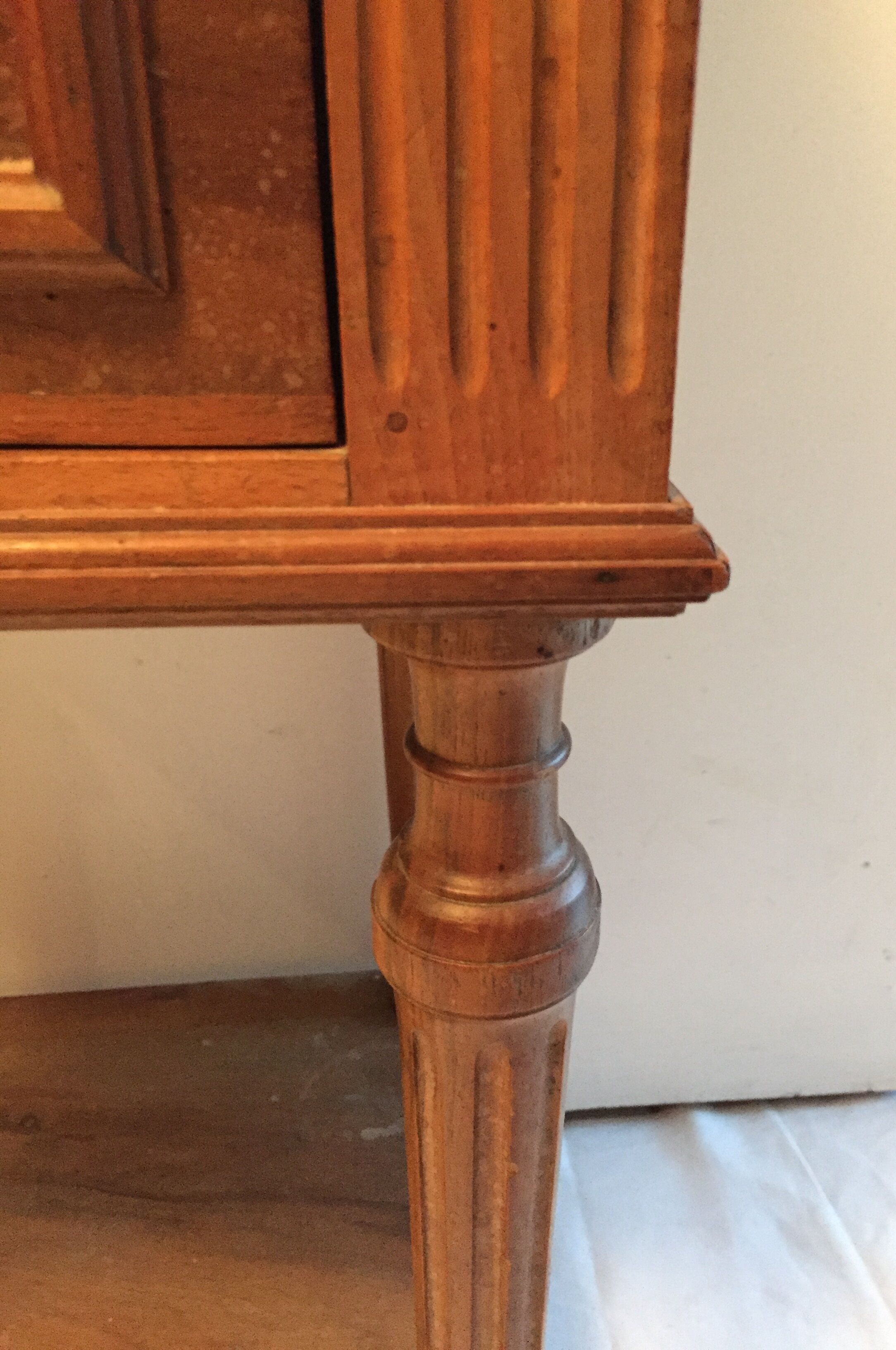 Bedside console tinted cherry