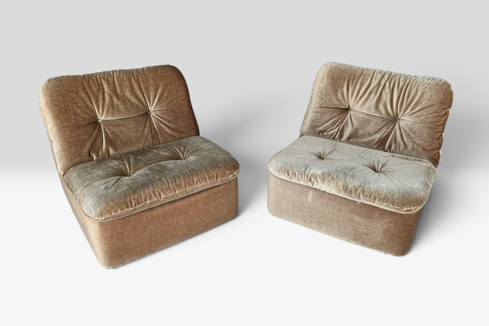2 fauteuils vintage Cor "Ambo" verts de Jo Otterpohl