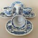 Ridgway "Windsor" English mocha cups blue