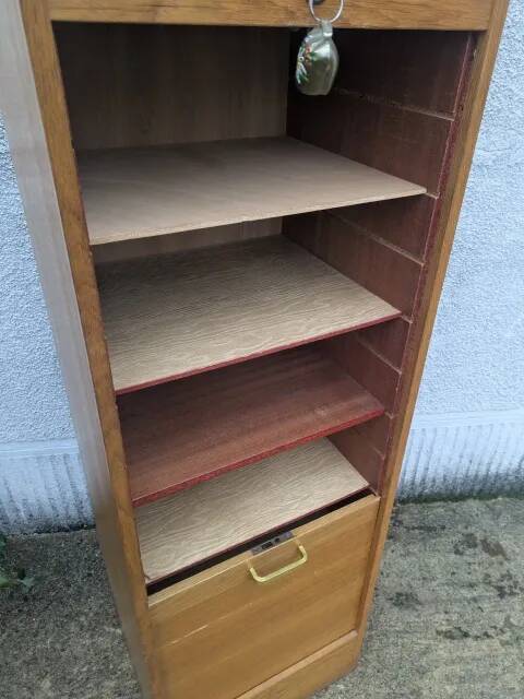 Filing cabinet, curtain furniture