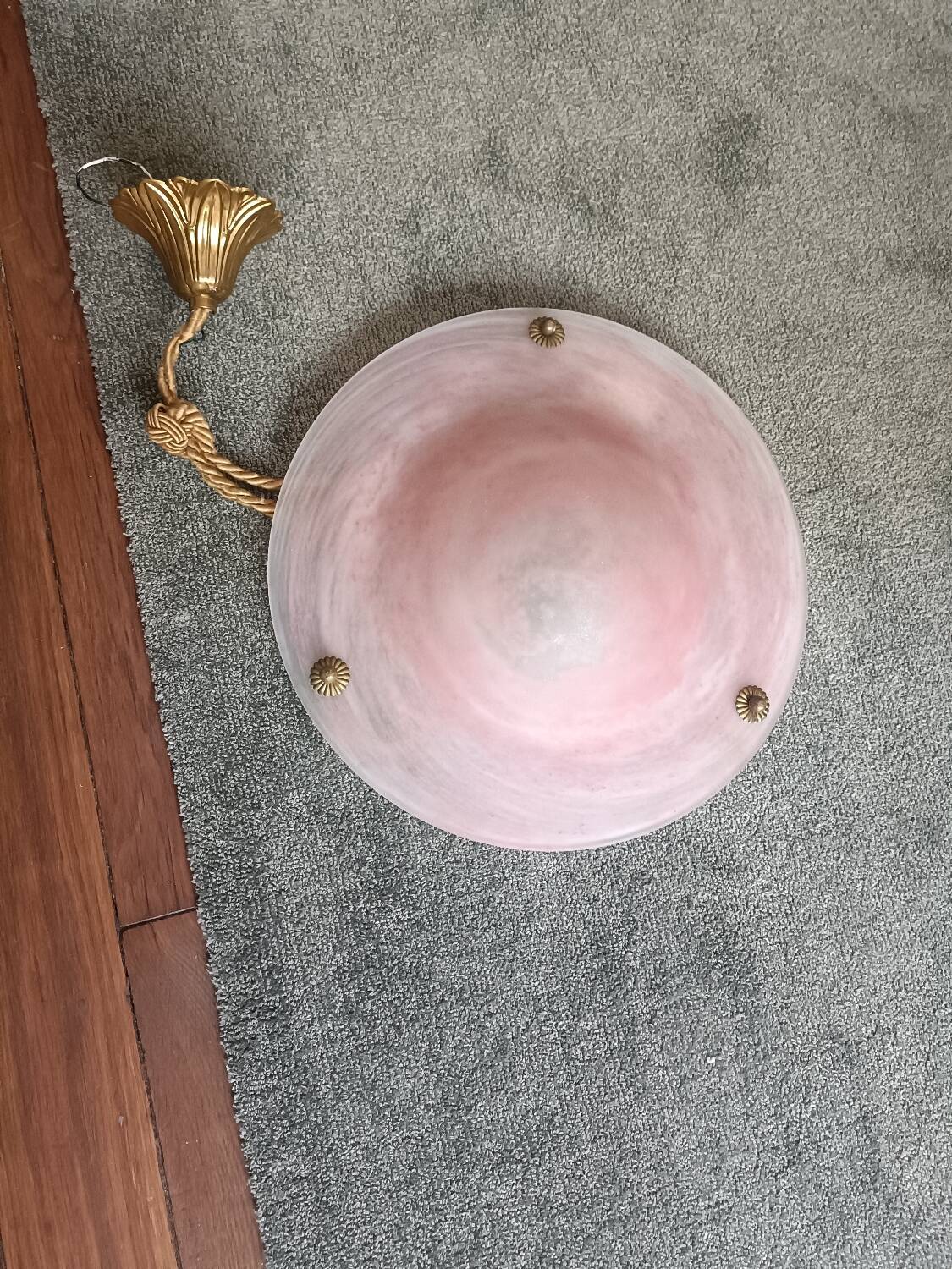 Art Deco glass paste chandelier