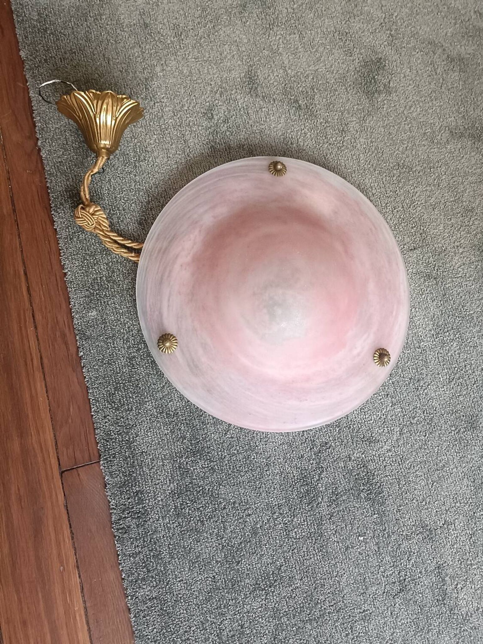 Art Deco glass paste chandelier