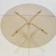 Round dining table,Metal and Glass,1970's.