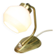 Mid-Century Italian Brass and Opaline Table Lamp