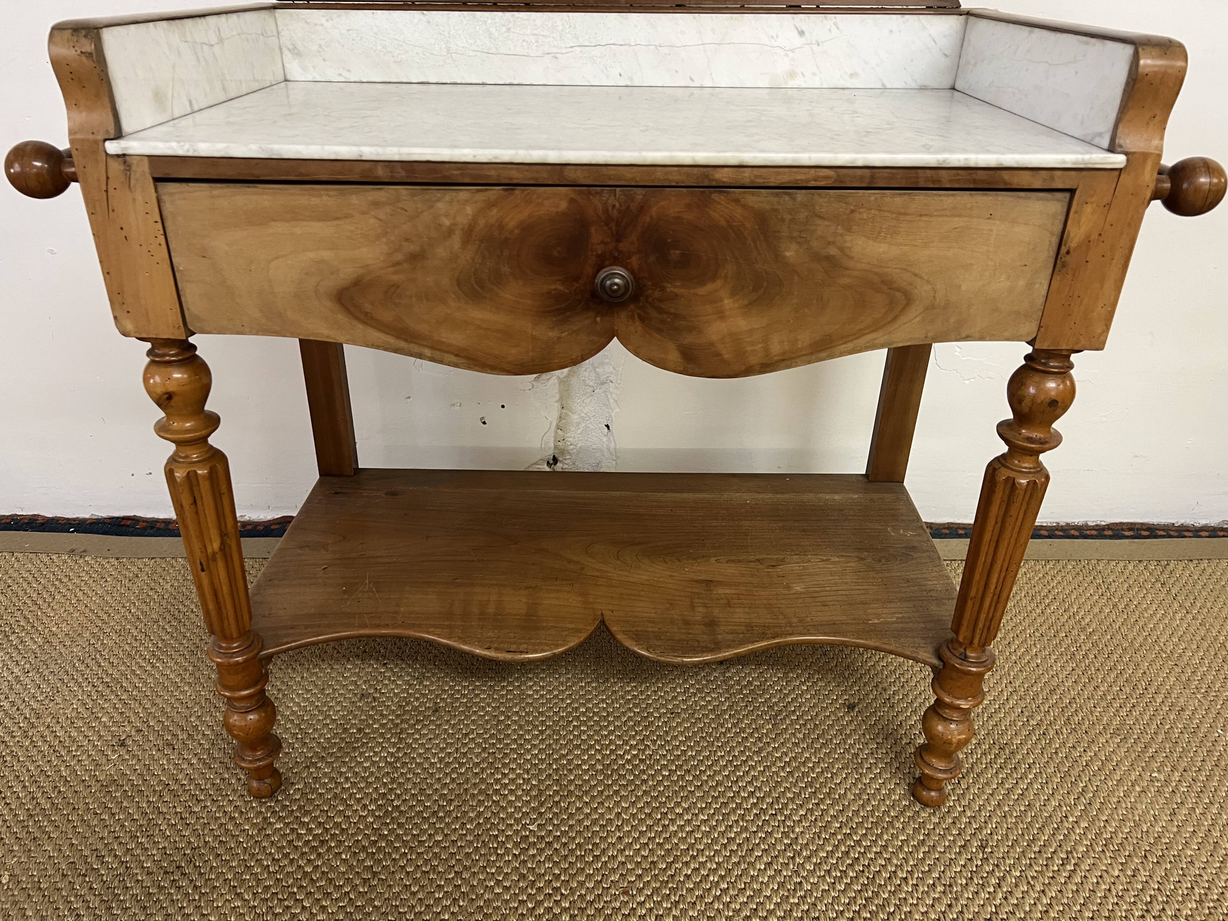 Table de toilette coiffeuse Louis Philippe
