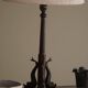Danish table lamp, Jugendstil, Art Nouveau, in bronze, 1920s.