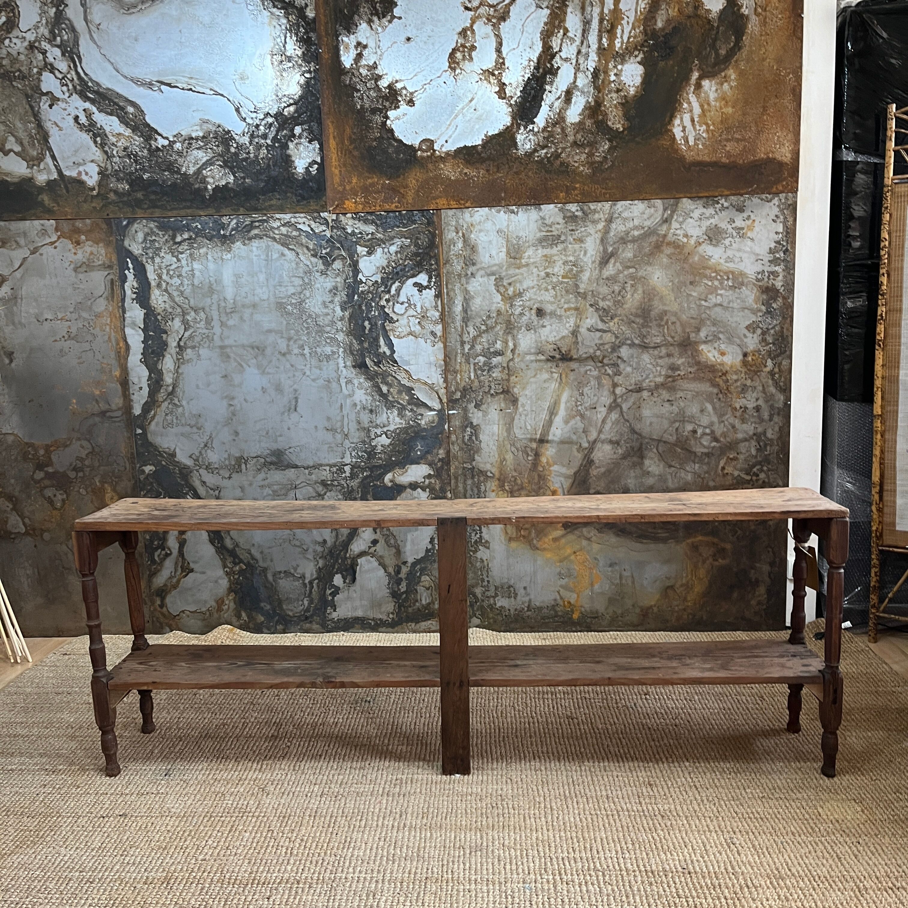 Antique grocery store shelf