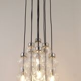 Impressive cascading hourglass chandelier Doria, Space Age, Germany, 1960s.