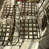 4 chaises en fer