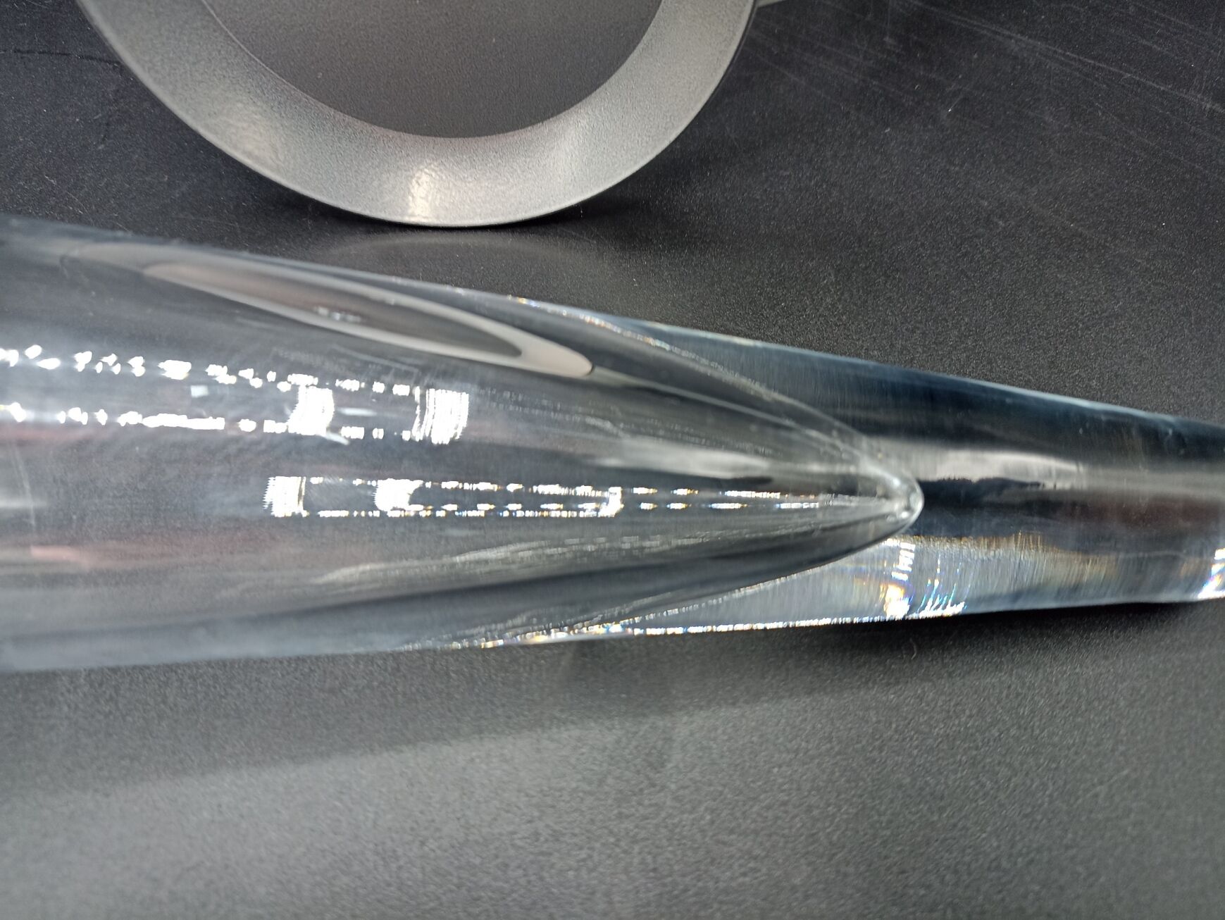 Formano 80s cornet vase - Metal and Glass