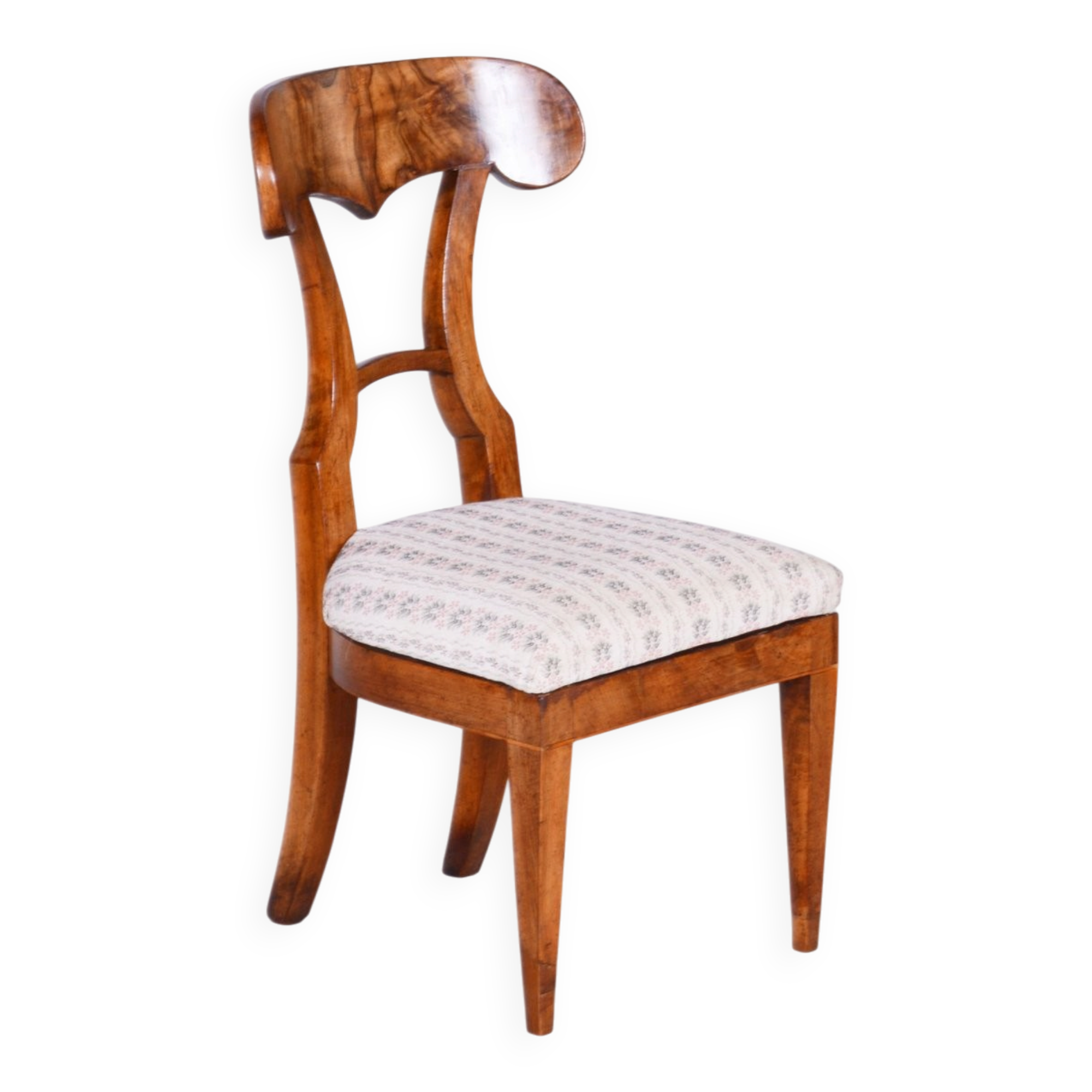 Biedermeier Chair in Beech, Spruce and Walnut, Vienna, Austria, 1820s