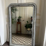 Antique mirror in stucco and wood