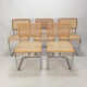 Ensemble de 5 chaises Cesca vintage par Marcel Breuer
