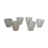 Vintage faceted glass