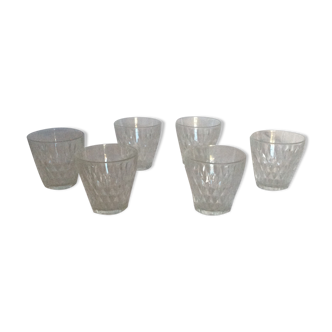 Vintage faceted glass