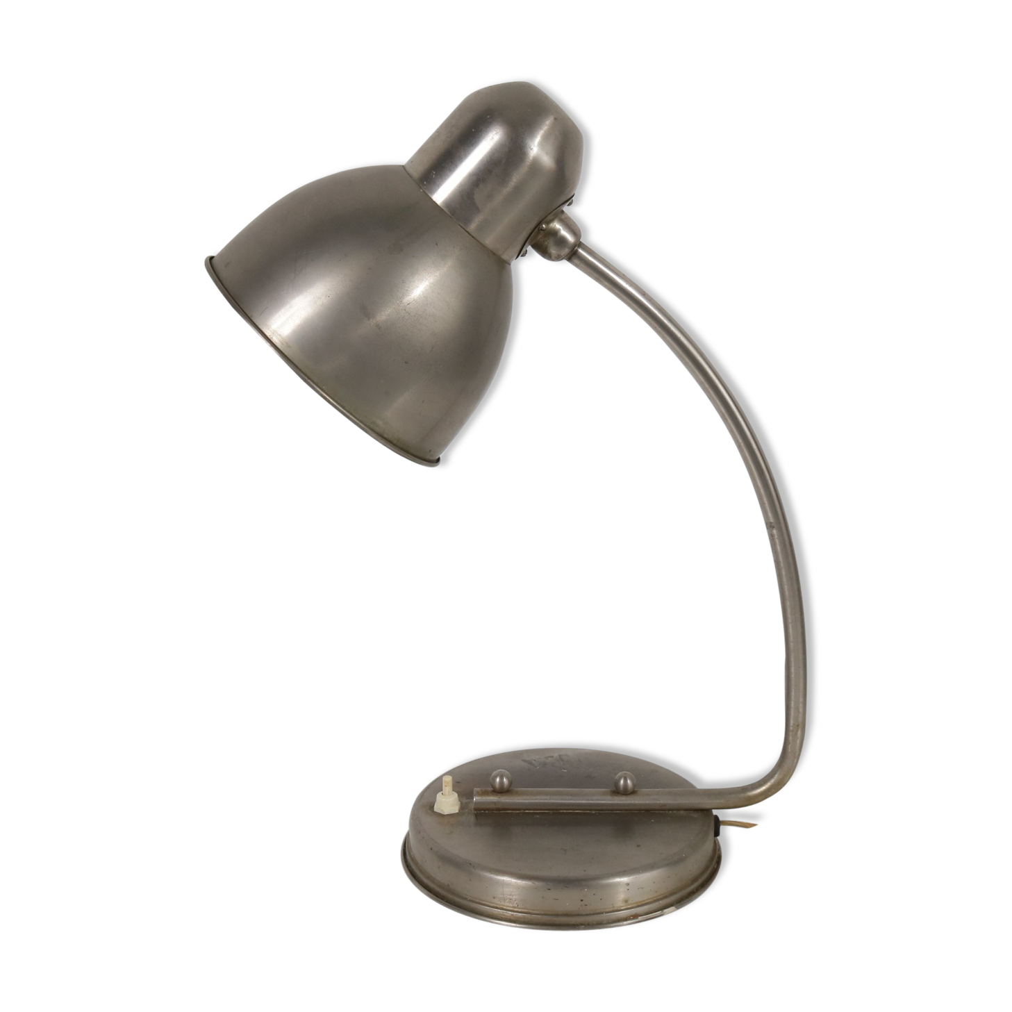 Chrome metal desk lamp  manufactured by Daalderop in the Netherlands 1930